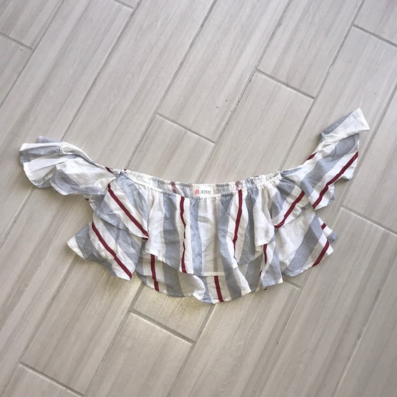 L’Atiste by Amy Off the Shoulder Crop Top NWOT - Picture 1 of 4